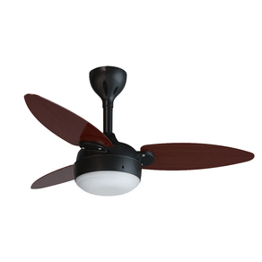 Ventilador De Teto Elluz Inverter Preto 3 Pás Tabaco Bivolt C/ Controle Remoto Cód. 11186 – Ventisol