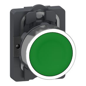 Botão Ø22mm Plástico 1NA Verde Retorno Por Mola Cód. XA2AA31 – Schneider